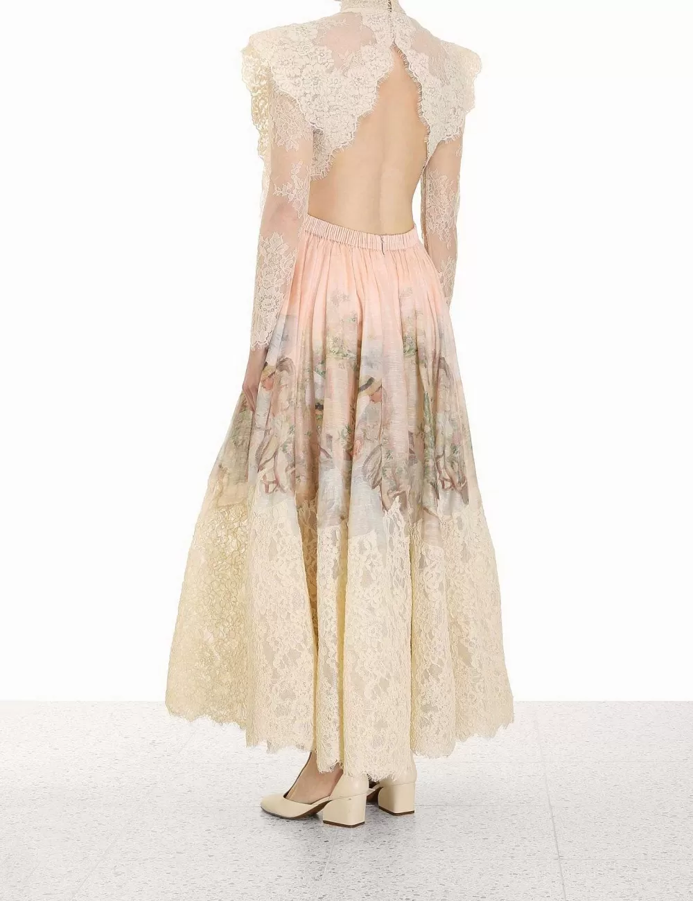 Shop ZIMMERMANN Lyrical Corded Lace Gown