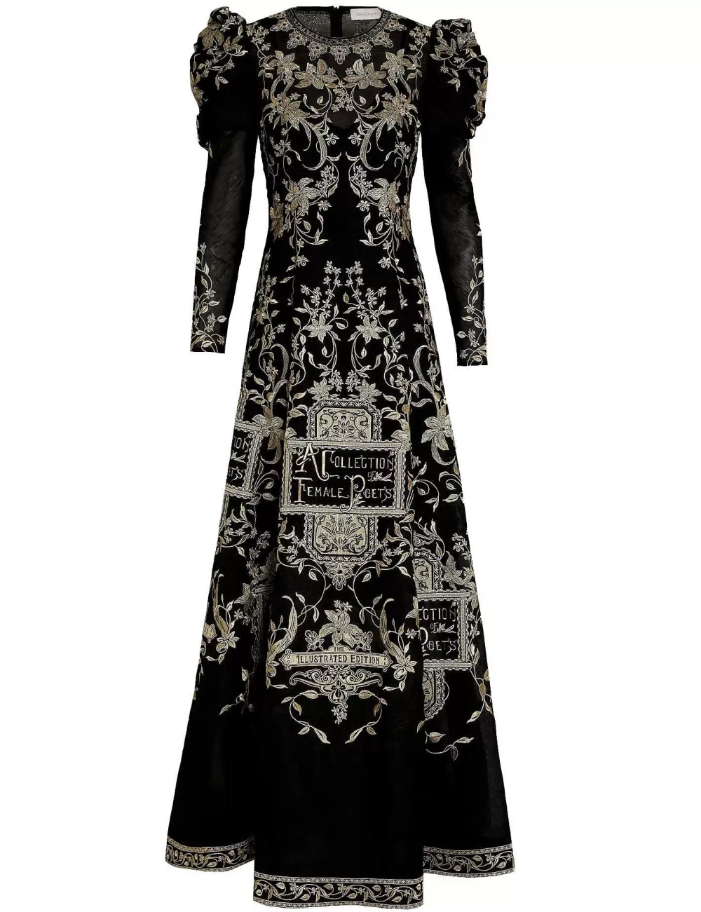 Shop ZIMMERMANN Lyrical Embroidery Midi Dress