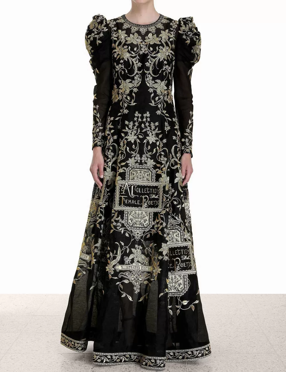 Fashion ZIMMERMANN Lyrical Embroidery Midi Dress