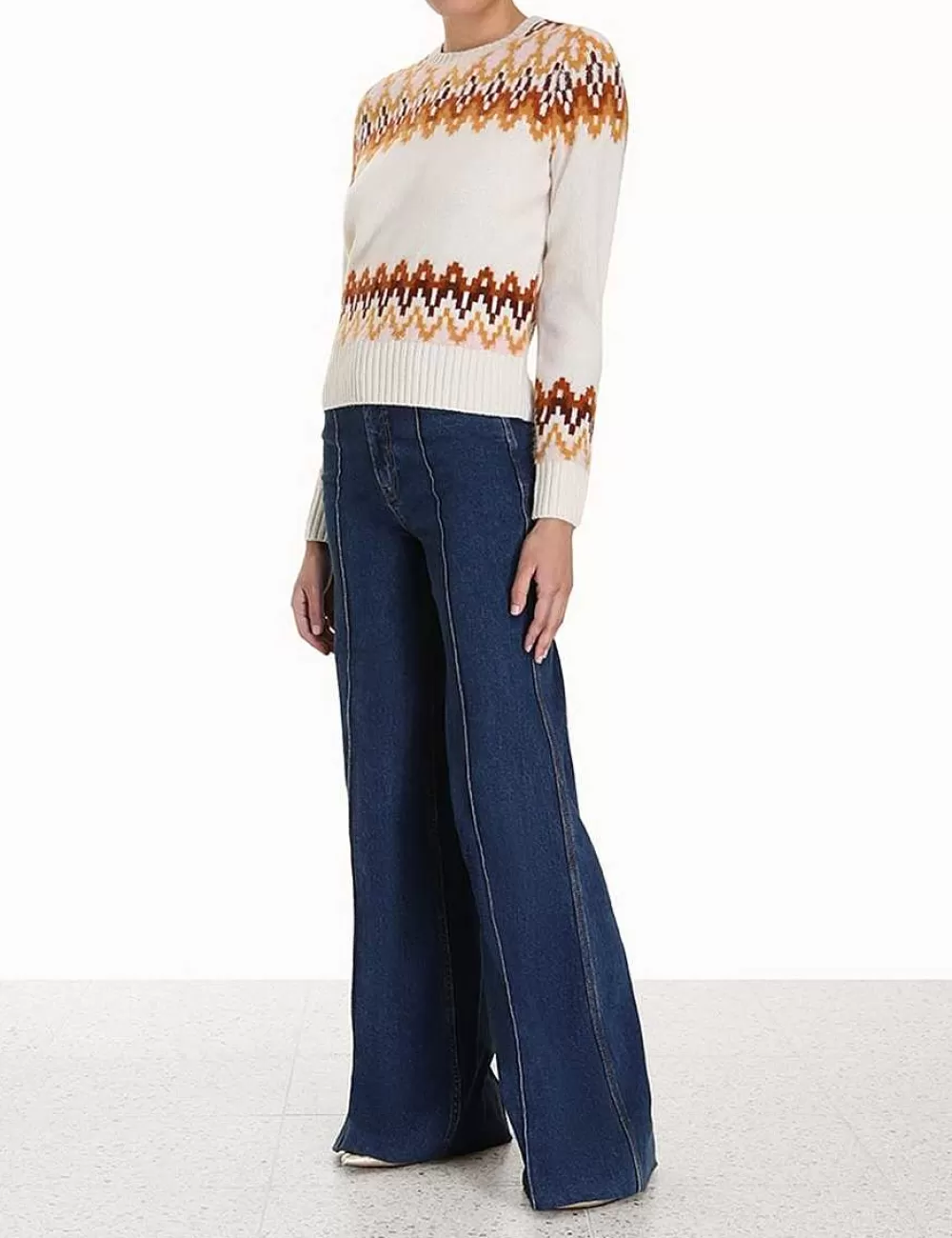 Clearance ZIMMERMANN Lyrical Fair Isle Sweater