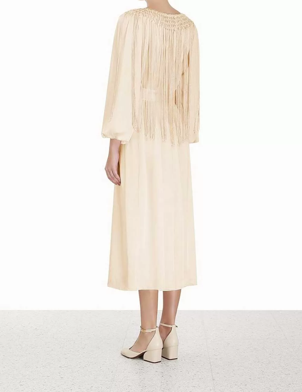 Discount ZIMMERMANN Lyrical Fringe Midi Dress