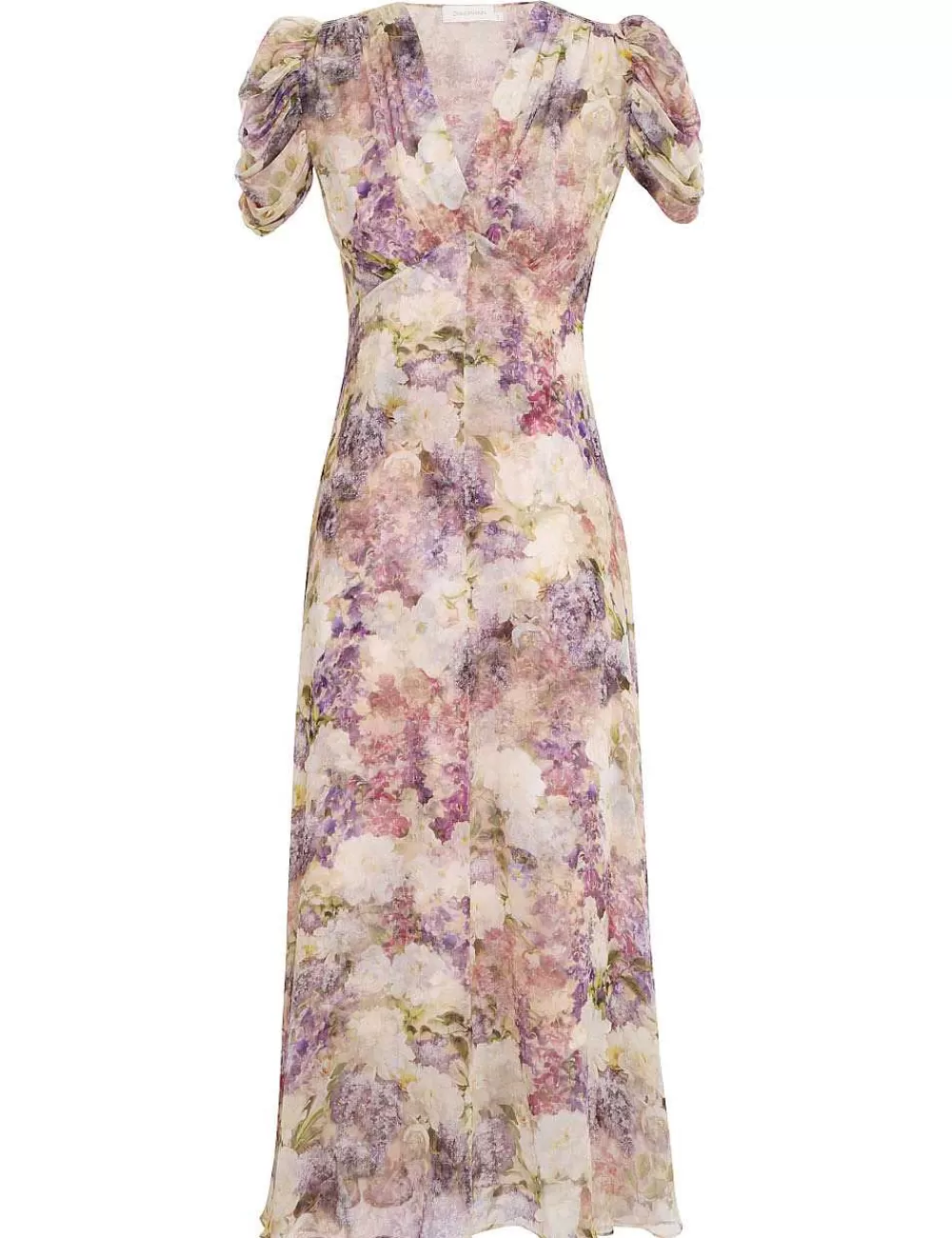 New ZIMMERMANN Lyrical Gather Sleeve Midi