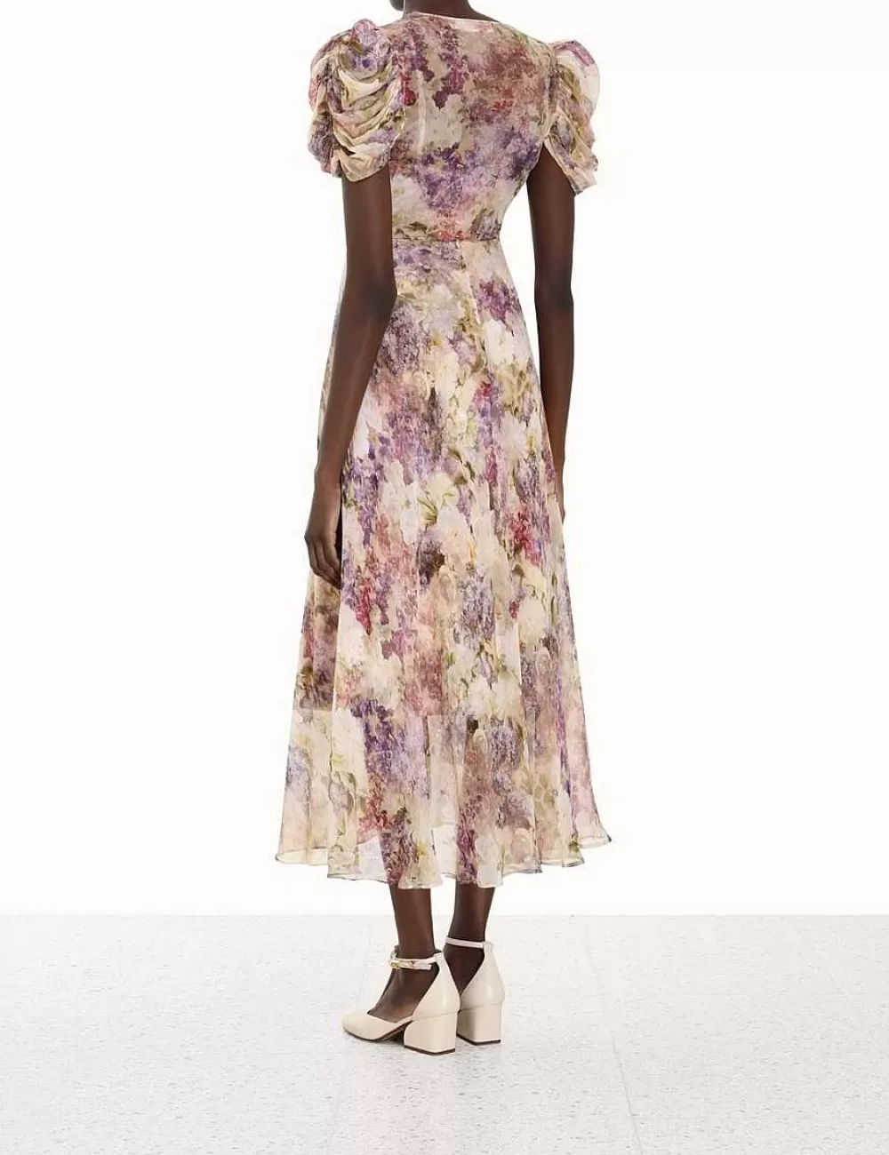 Fashion ZIMMERMANN Lyrical Gather Sleeve Midi
