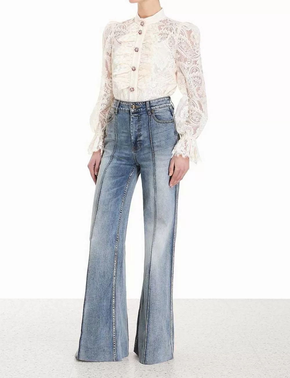 Store ZIMMERMANN Lyrical Lace Blouse