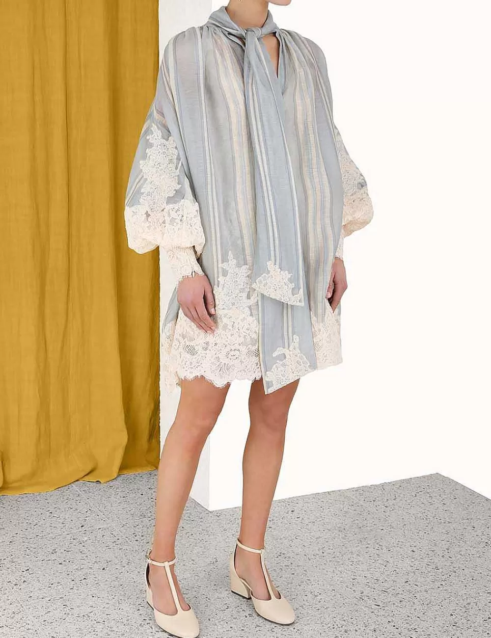 Hot ZIMMERMANN Lyrical Lace Edge Tie Mini