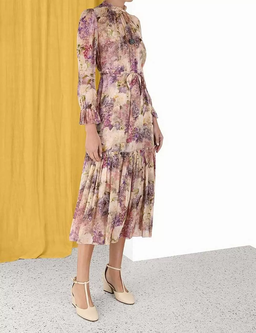 Hot ZIMMERMANN Lyrical Lantern Midi Dress