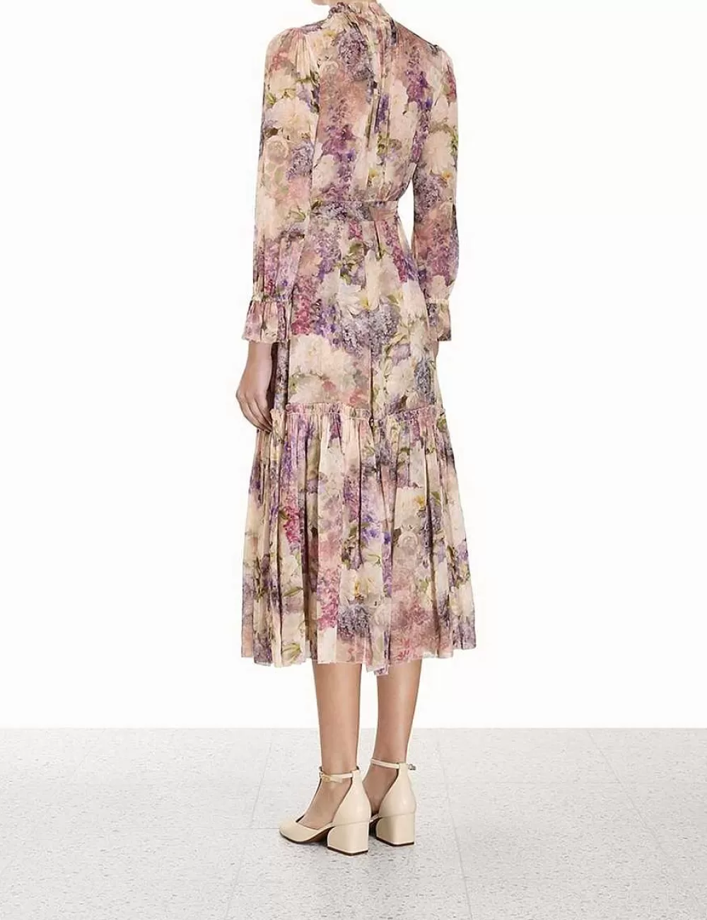Store ZIMMERMANN Lyrical Lantern Midi Dress