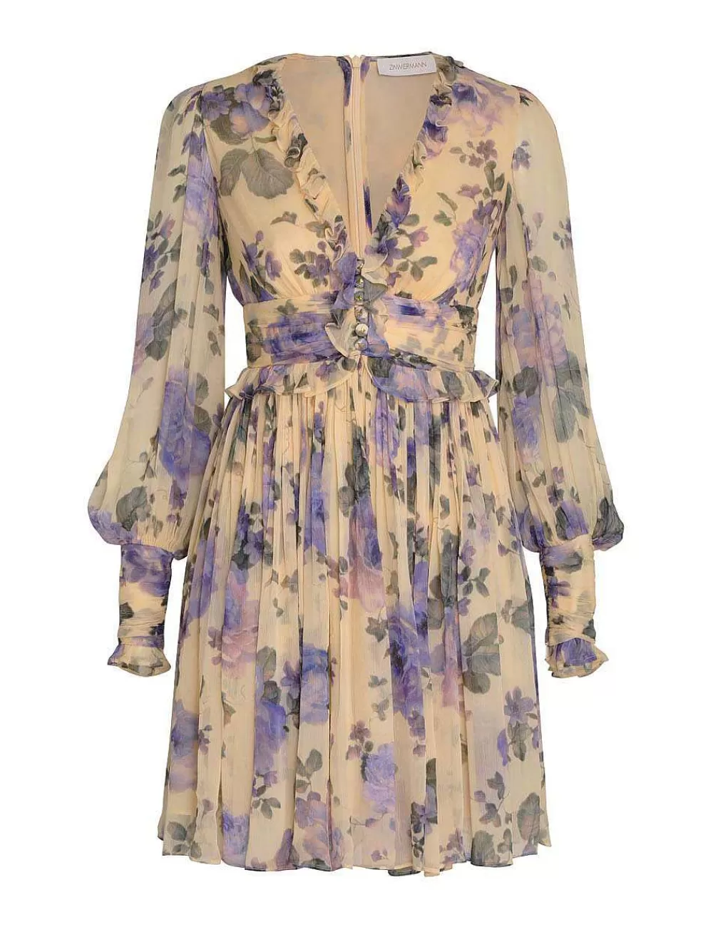 Shop ZIMMERMANN Lyrical Ruffle Mini Dress