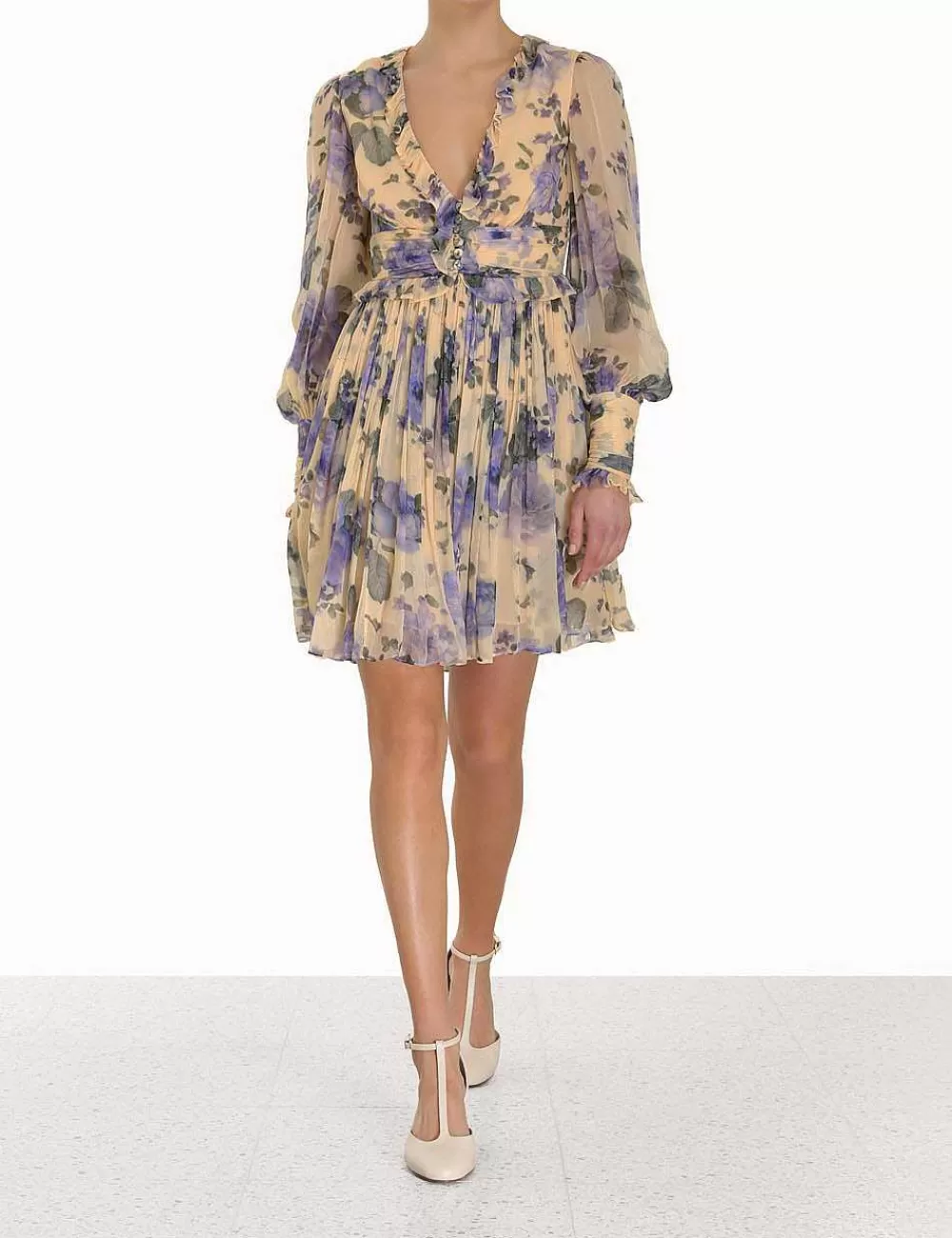 Shop ZIMMERMANN Lyrical Ruffle Mini Dress