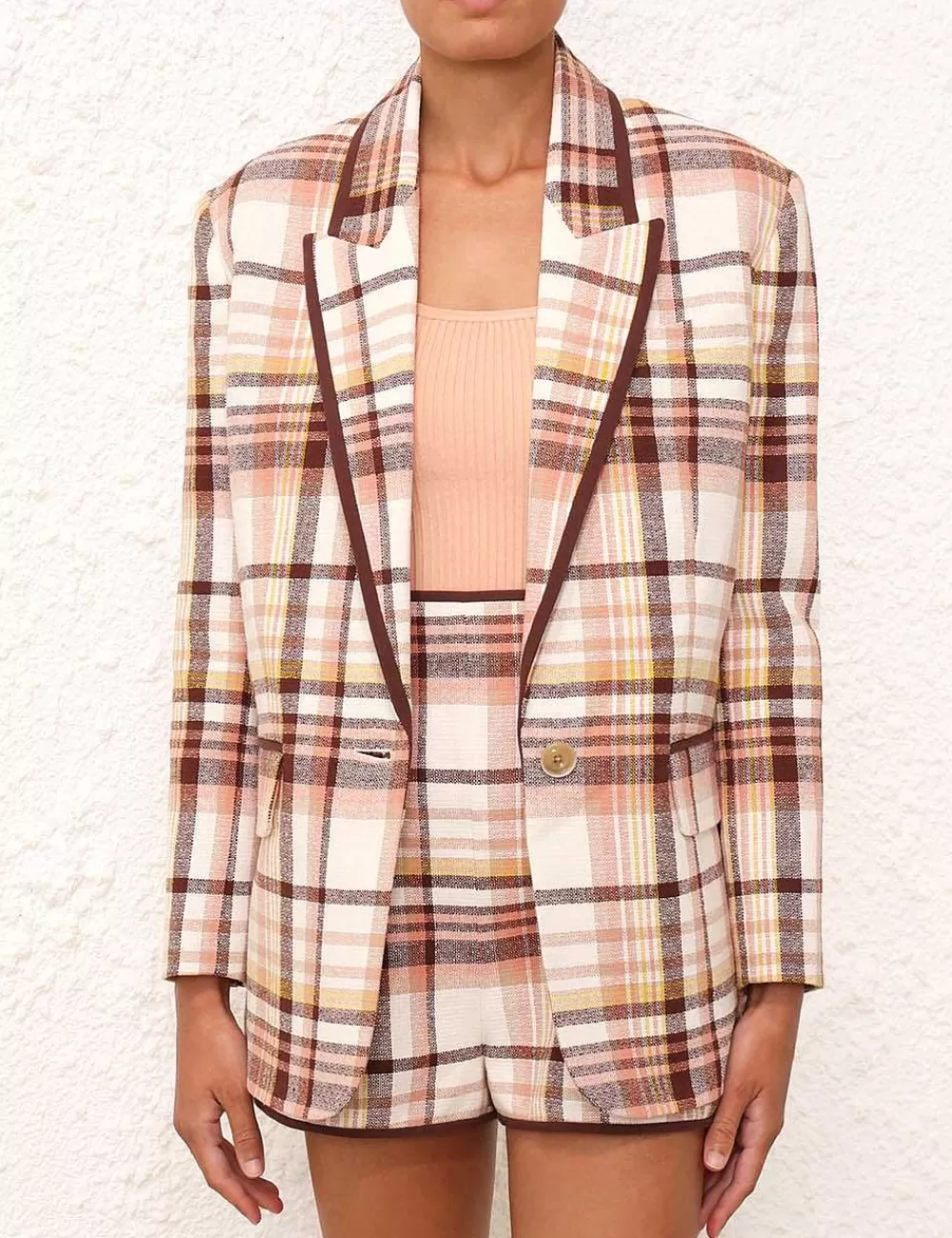 Hot ZIMMERMANN Matchmaker Check Jacket