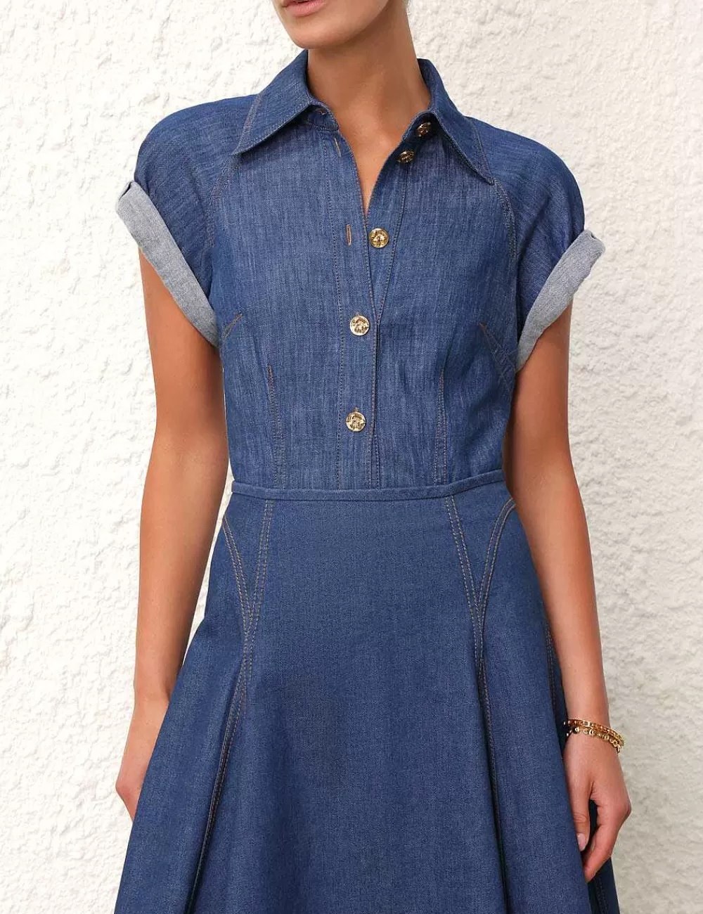 Hot ZIMMERMANN Matchmaker Denim Blouse