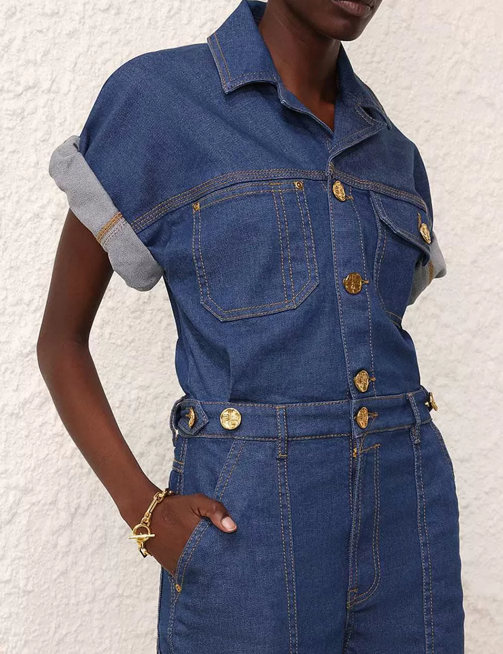 Flash Sale ZIMMERMANN Matchmaker Denim Boiler Suit