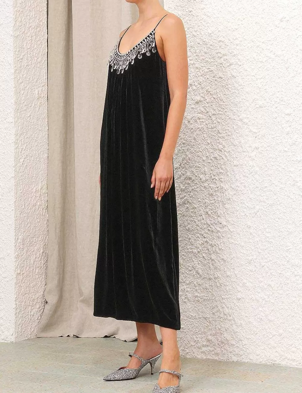 Clearance ZIMMERMANN Matchmaker Diamante Slip Dress