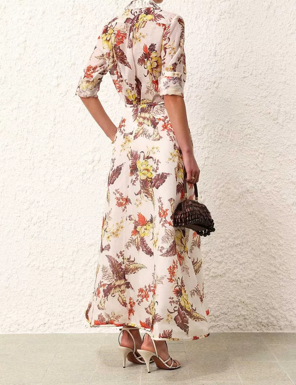 Best Sale ZIMMERMANN Matchmaker Floral Flare Skirt