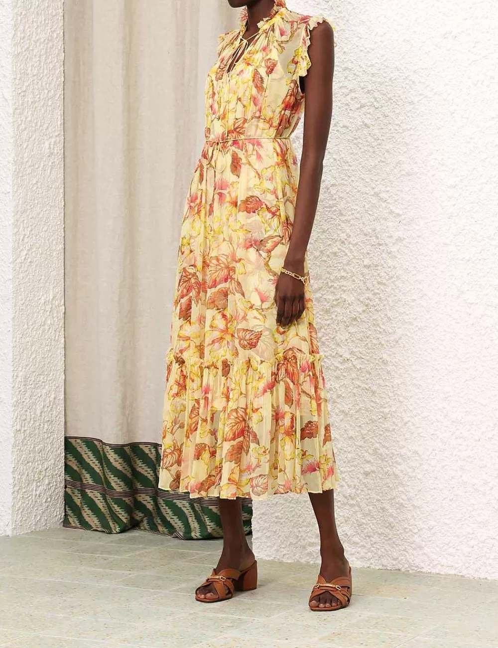 Sale ZIMMERMANN Matchmaker Flutter Midi Dress