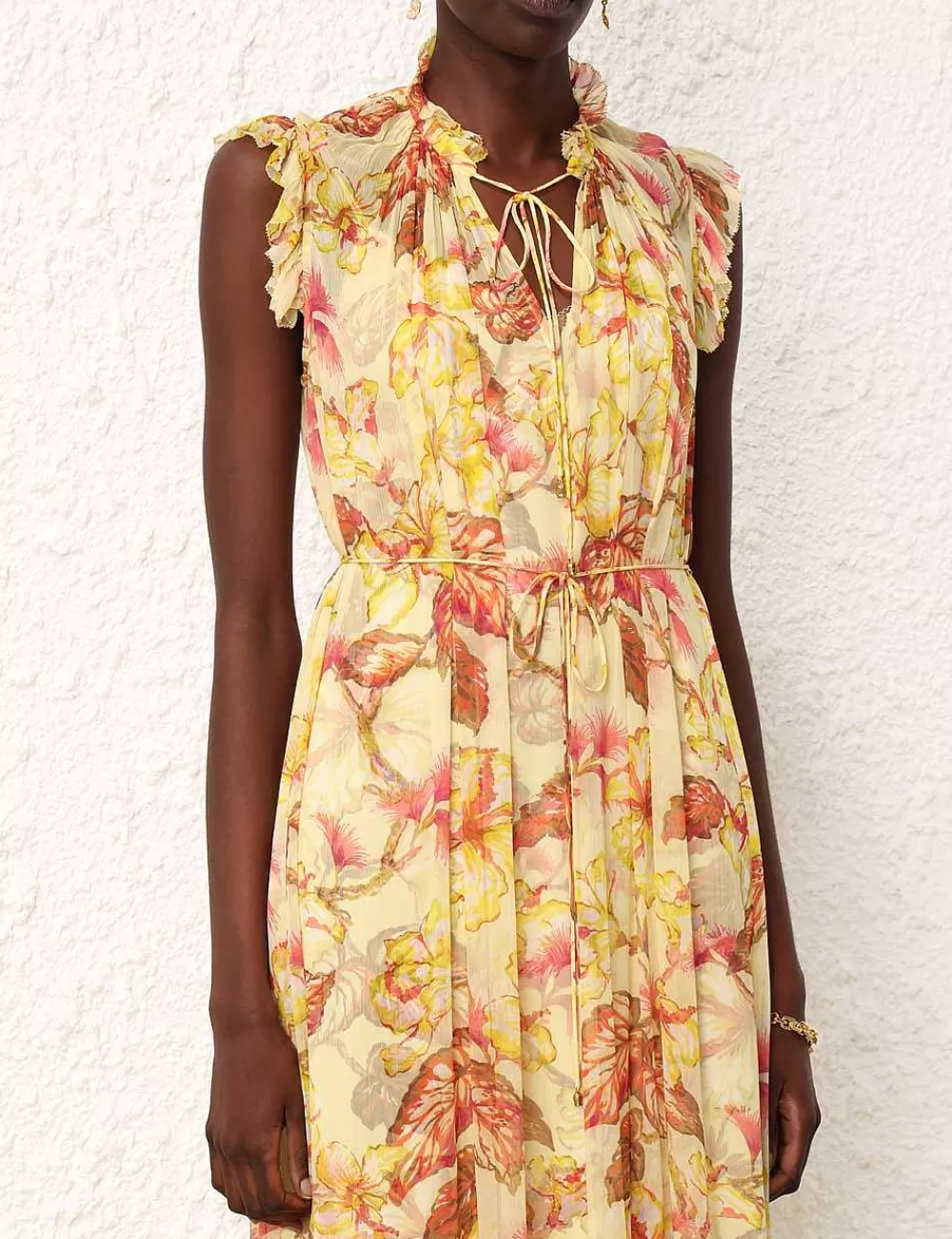 Sale ZIMMERMANN Matchmaker Flutter Midi Dress