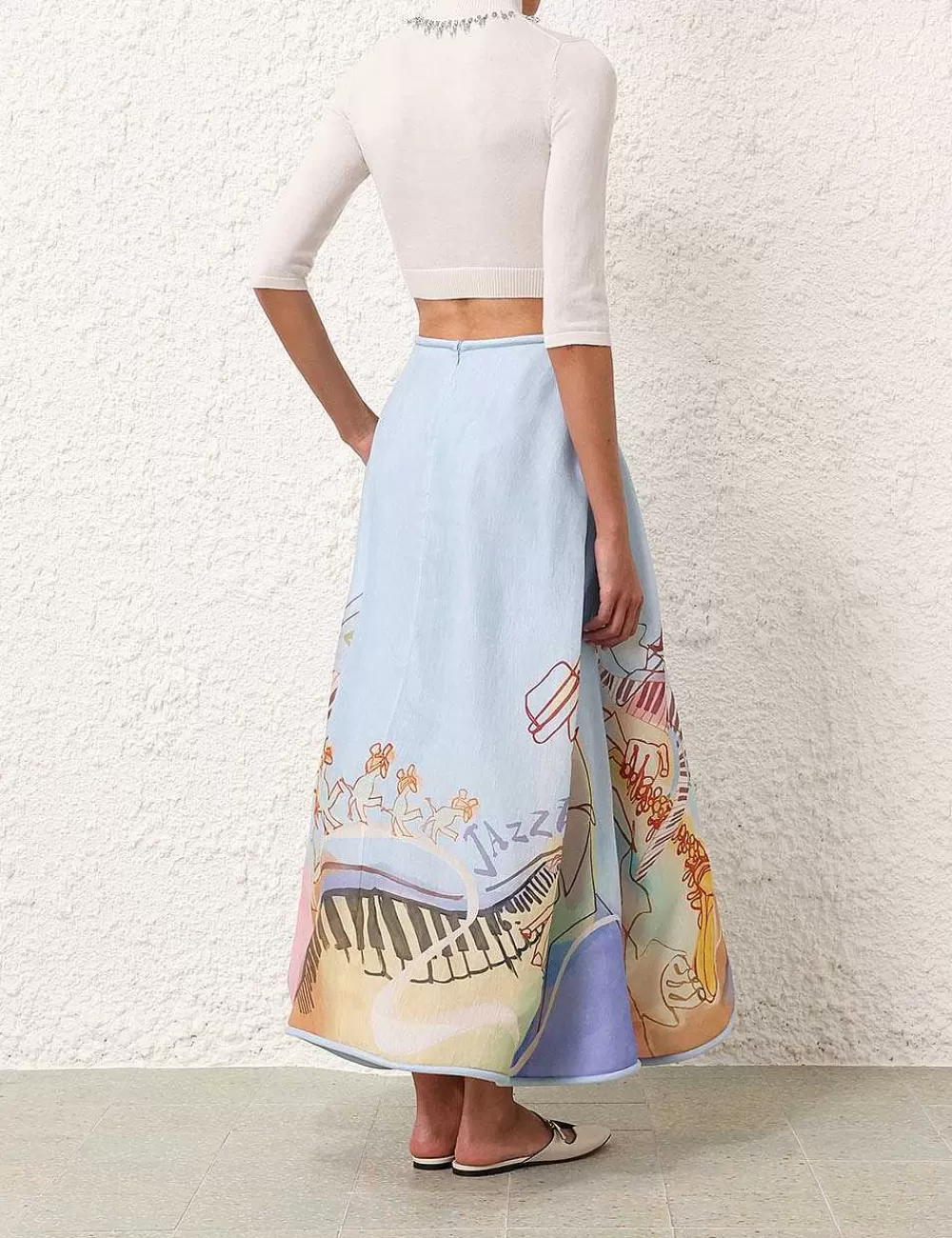 New ZIMMERMANN Matchmaker High Neck Crop Top