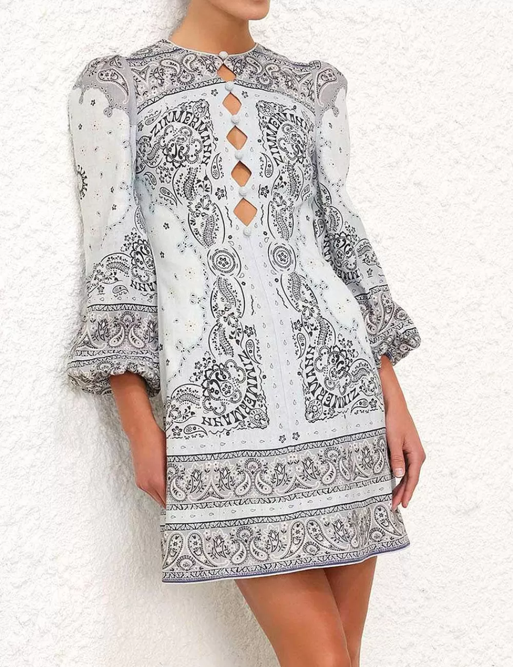 Online ZIMMERMANN Matchmaker Keyhole Mini Dress