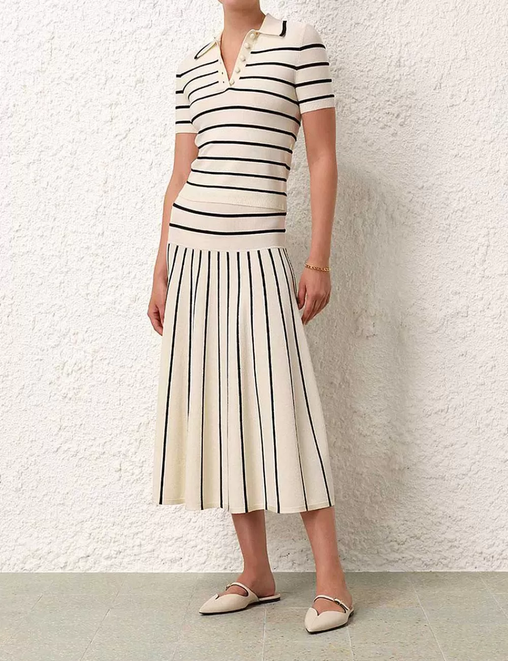 Best Sale ZIMMERMANN Matchmaker Knit Stripe Skirt