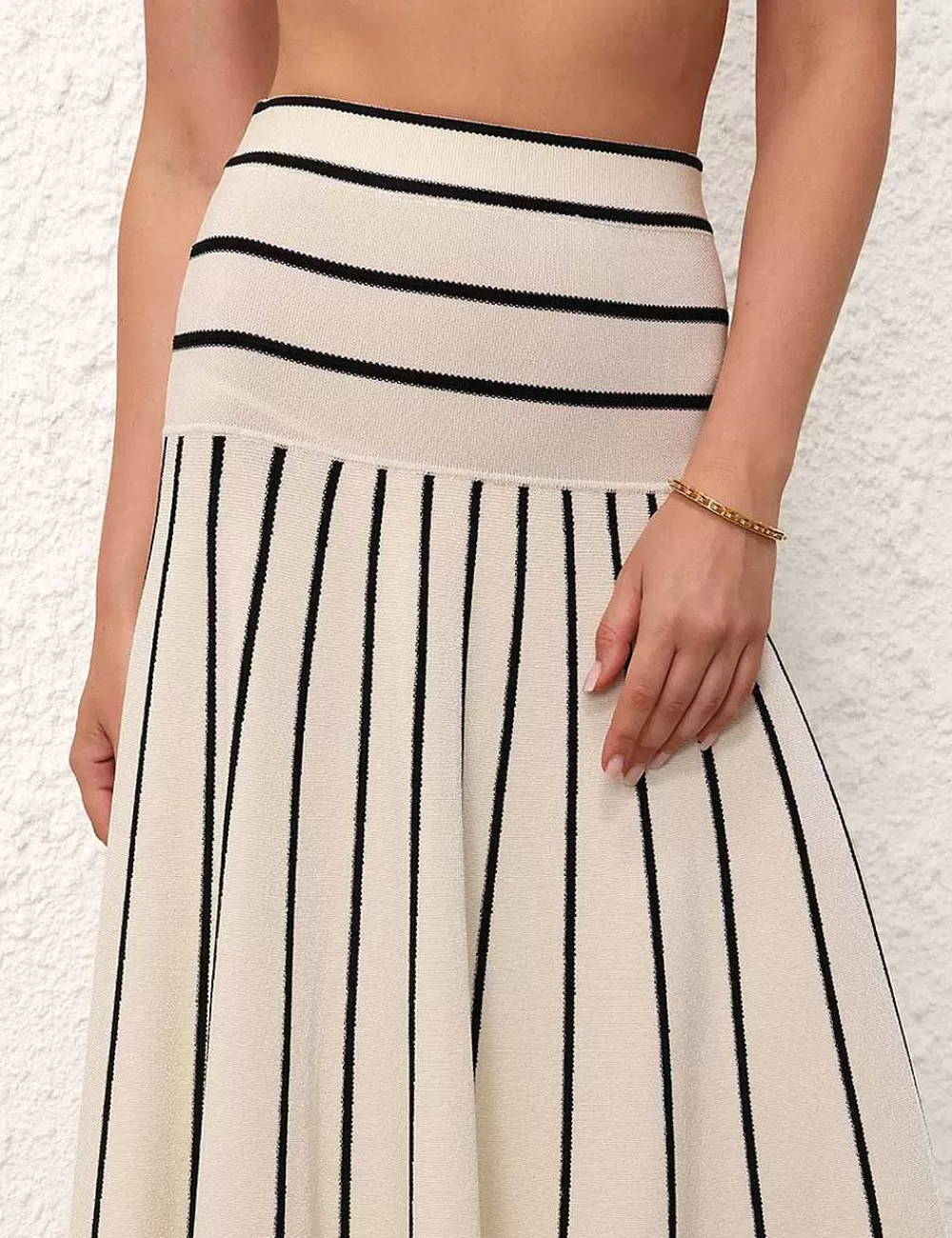 Store ZIMMERMANN Matchmaker Knit Stripe Skirt