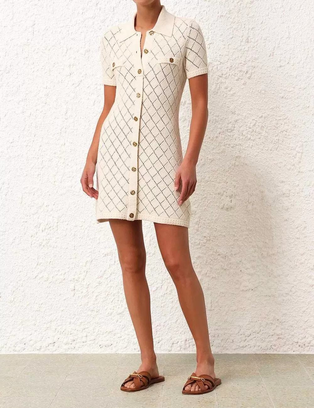 Sale ZIMMERMANN Matchmaker Polo Mini Dress