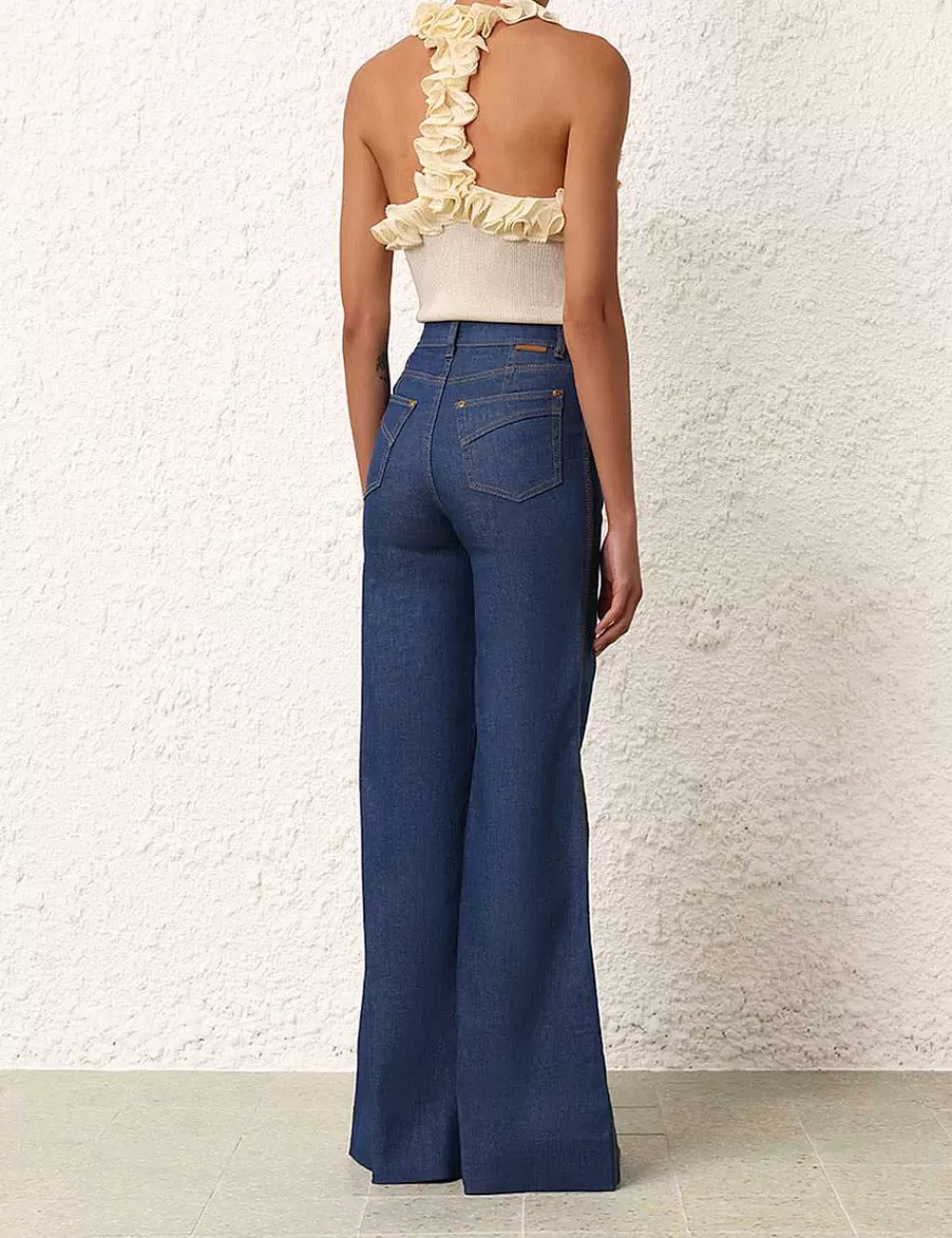 Best Sale ZIMMERMANN Matchmaker Ruffle Neck Top