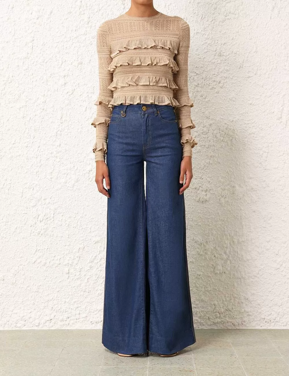 Clearance ZIMMERMANN Matchmaker Ruffle Top
