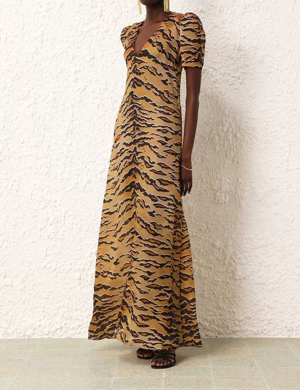 Cheap ZIMMERMANN Matchmaker Short Sleeve Maxi