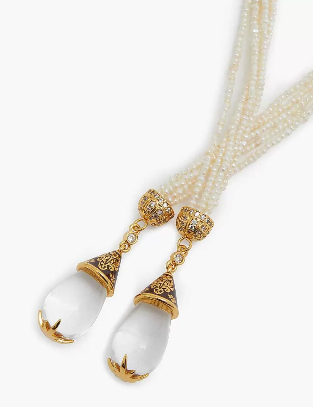 Shop ZIMMERMANN Pearl Rope Lariat Necklace