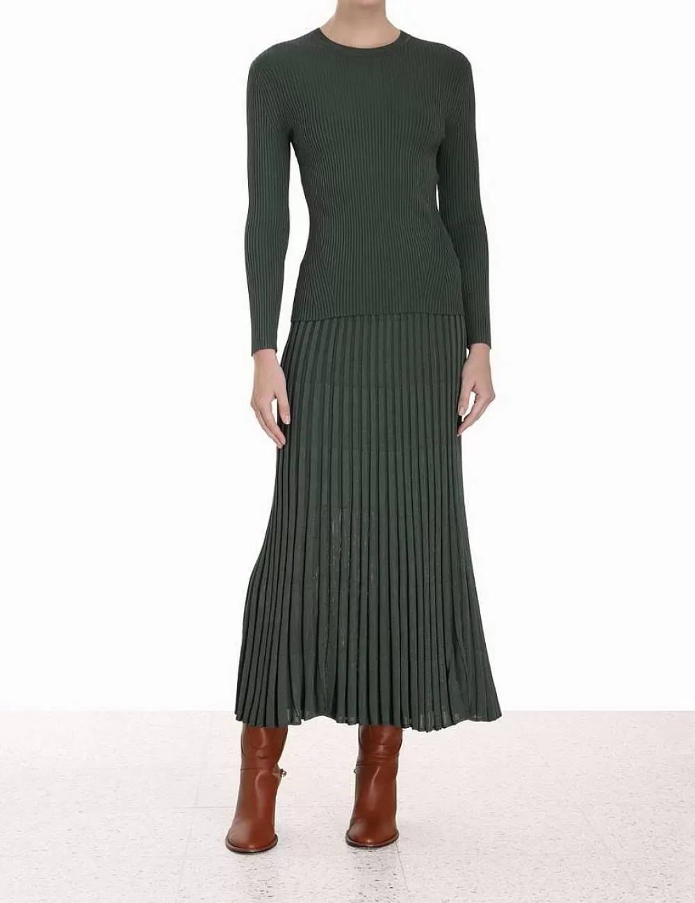 Hot ZIMMERMANN Pleated Midi Skirt