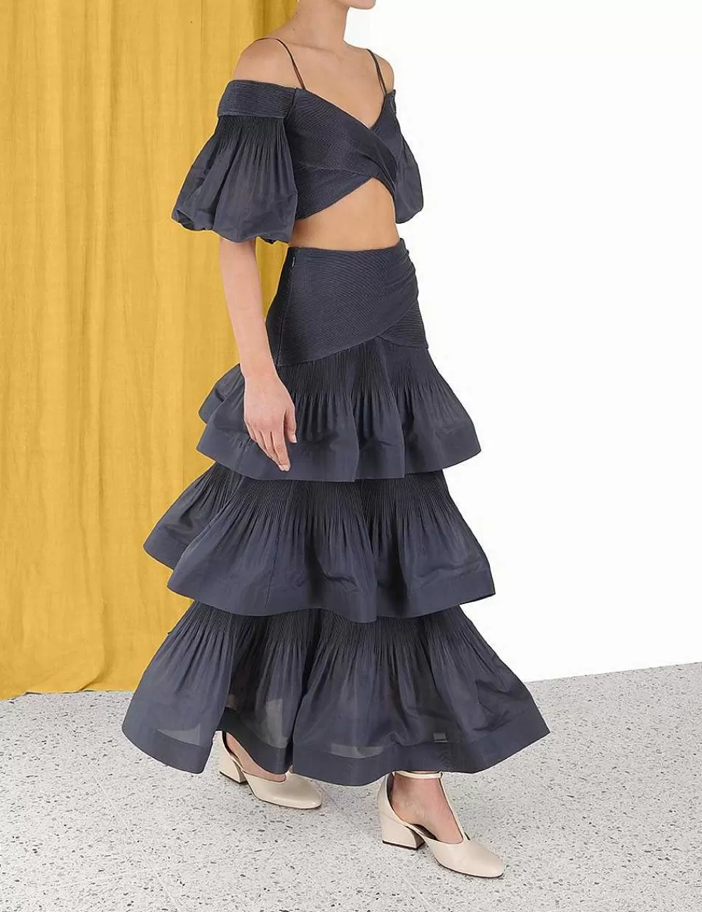 Flash Sale ZIMMERMANN Pleated Tiered Skirt