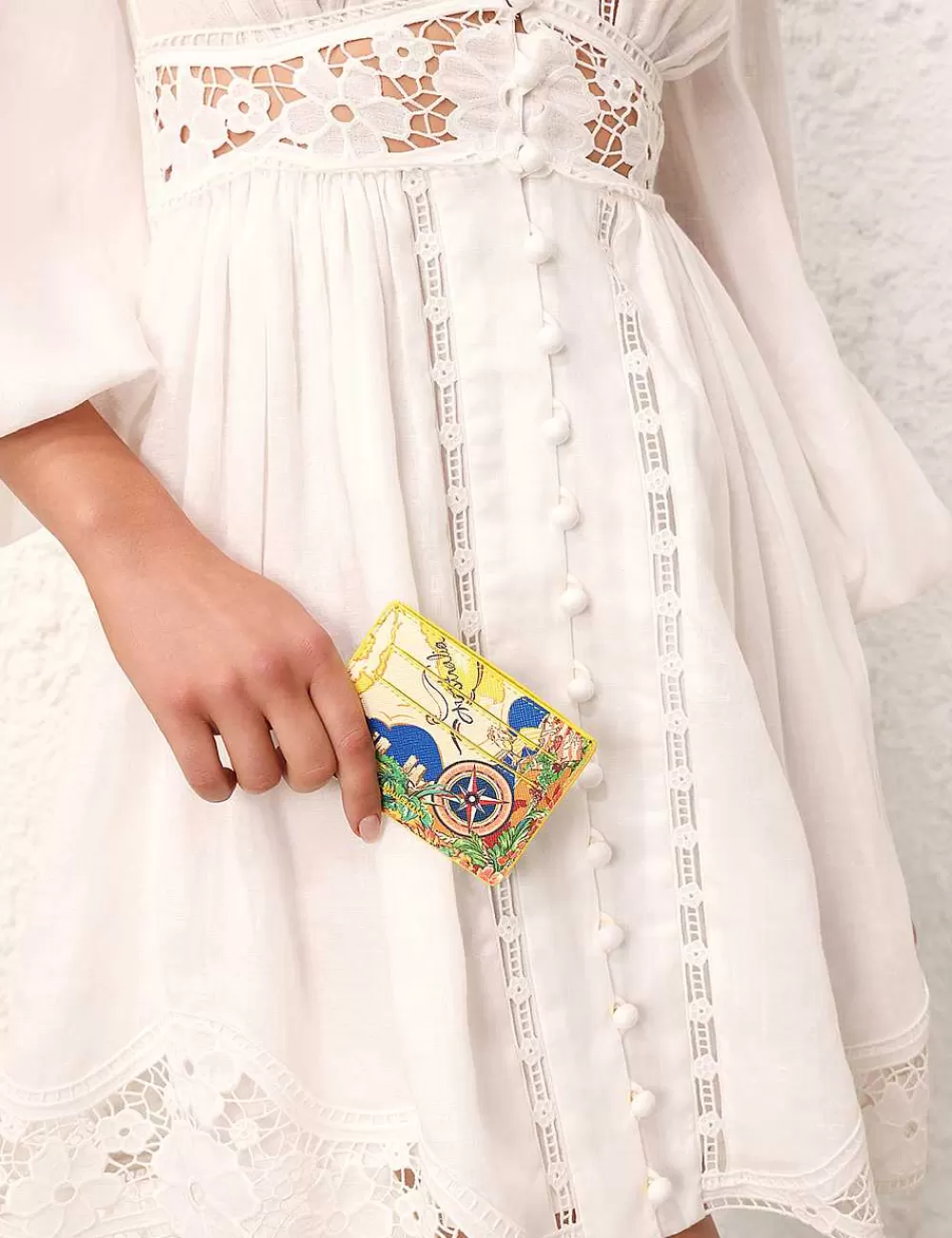 Cheap ZIMMERMANN Printed Leather Cardholder