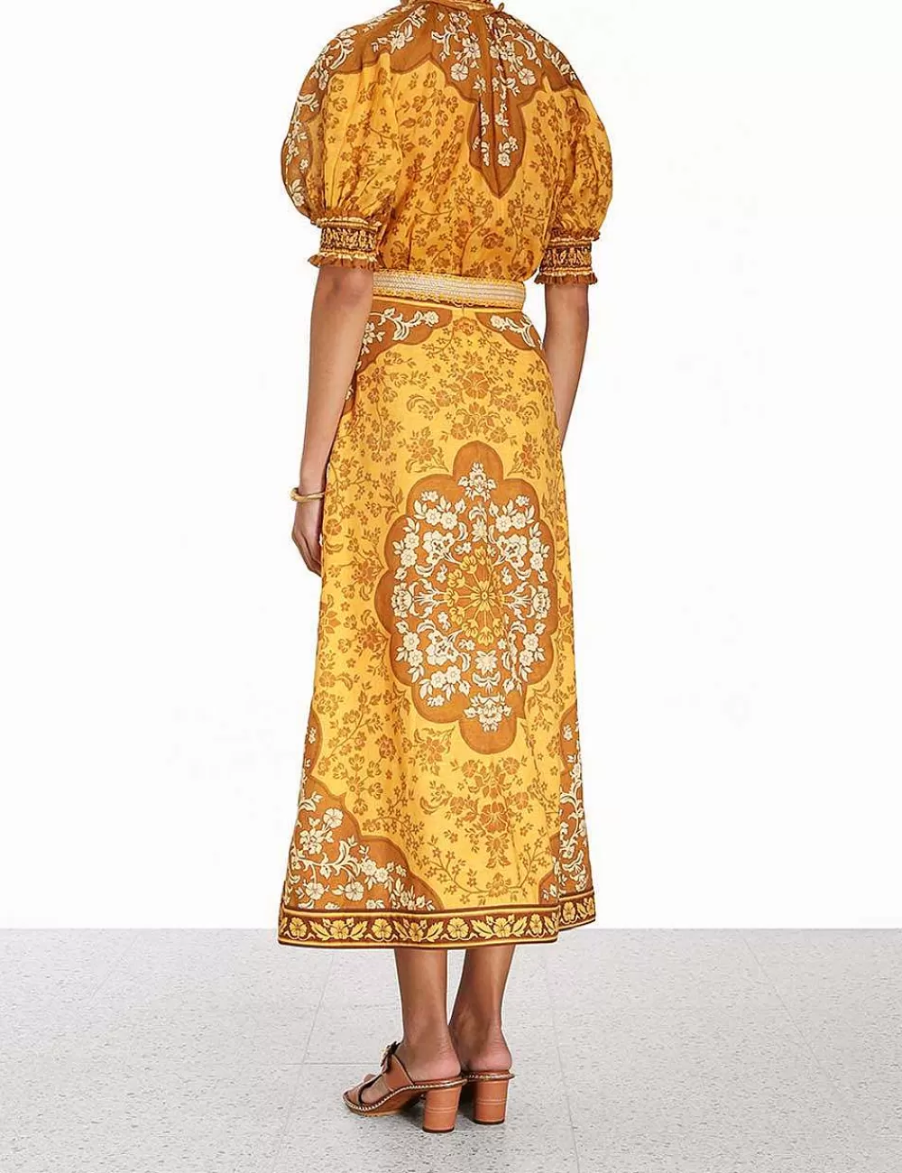 Outlet ZIMMERMANN Raie Column Skirt