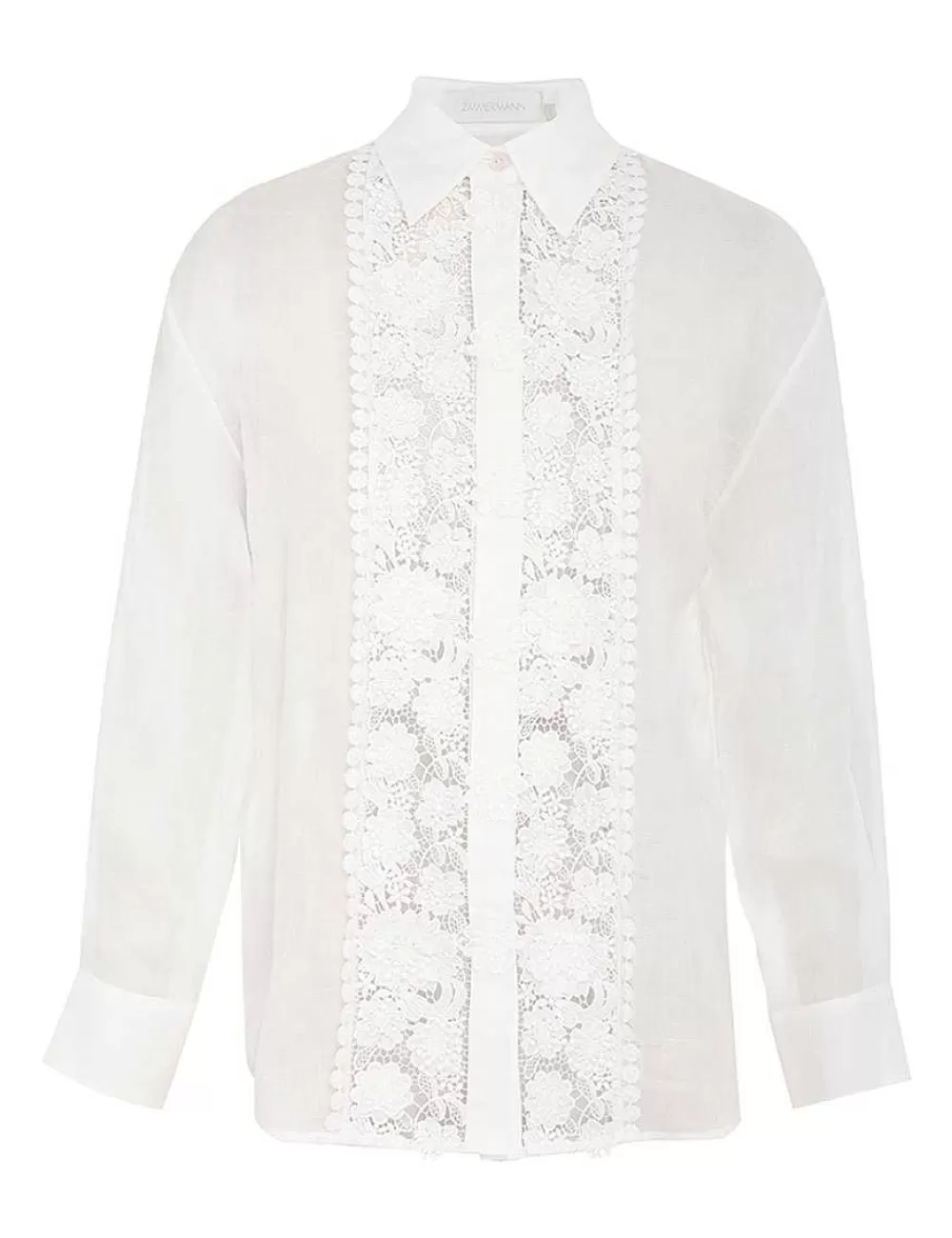 Clearance ZIMMERMANN Raie Lace Flower Shirt