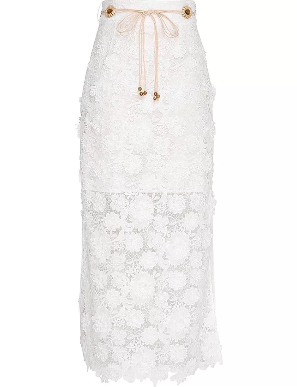 Fashion ZIMMERMANN Raie Lace Flower Skirt