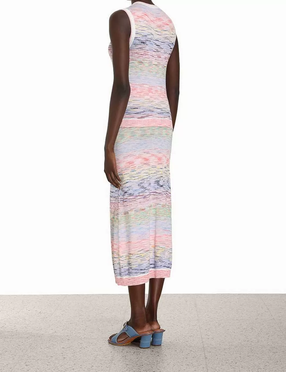 Cheap ZIMMERMANN Raie Marl Midi Skirt