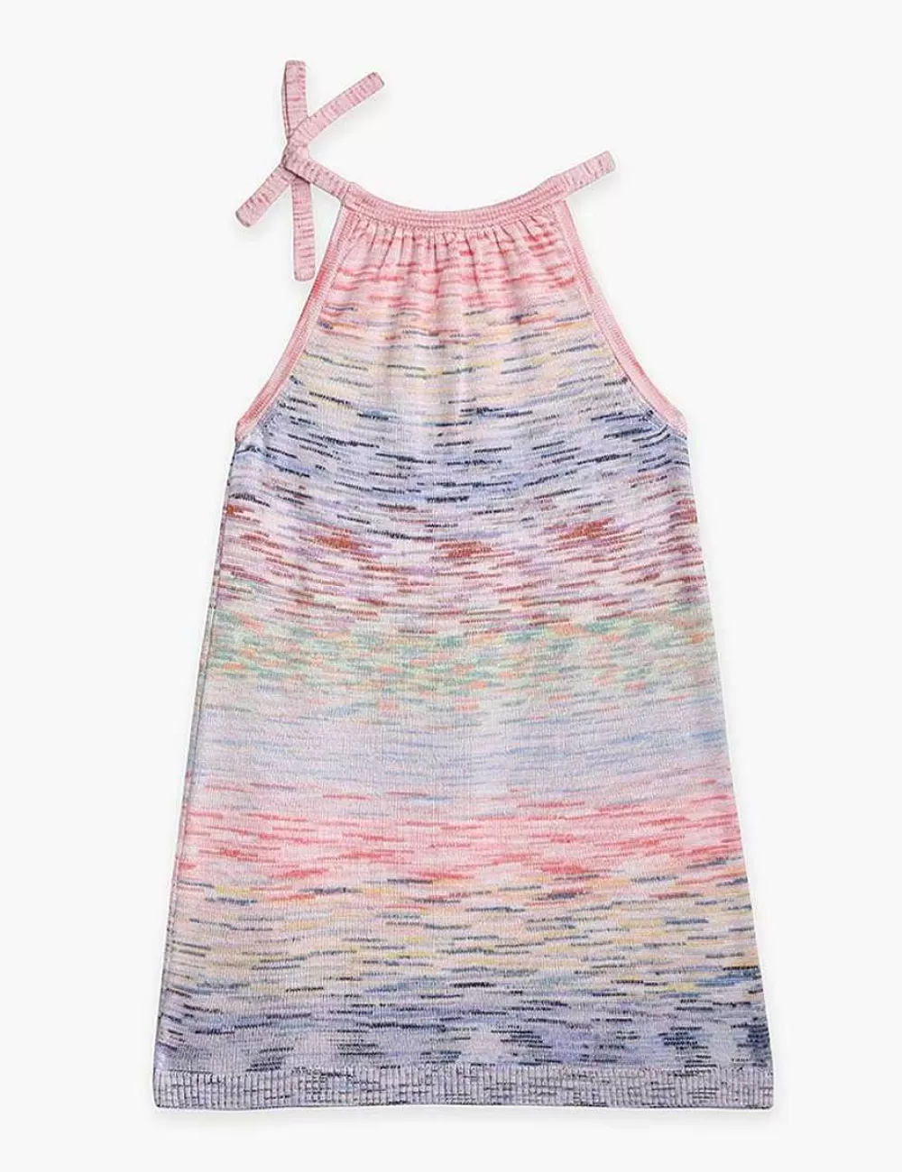Store ZIMMERMANN Raie Marl Tie-Neck Dress
