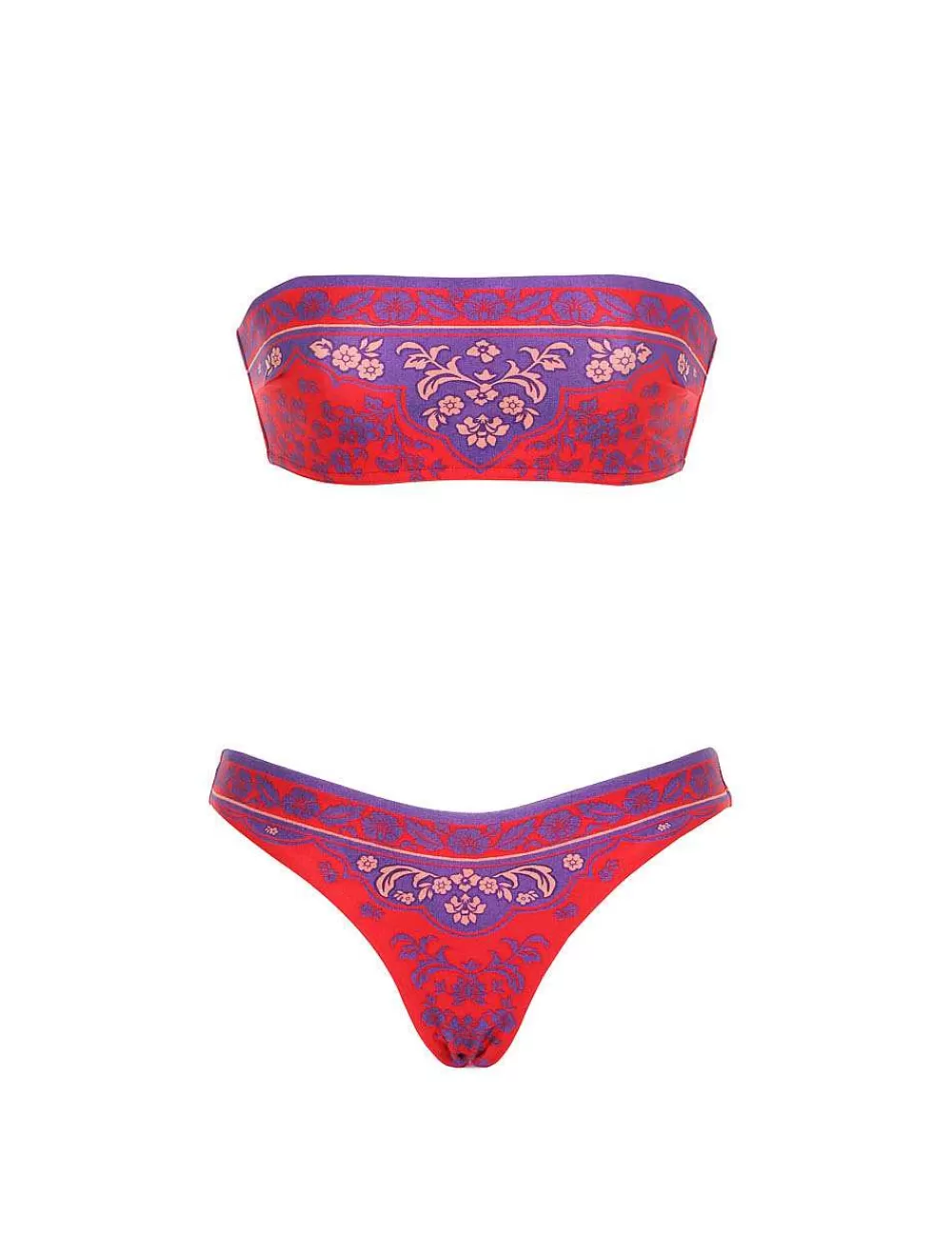 Outlet ZIMMERMANN Raie Placement Bandeau Bikini