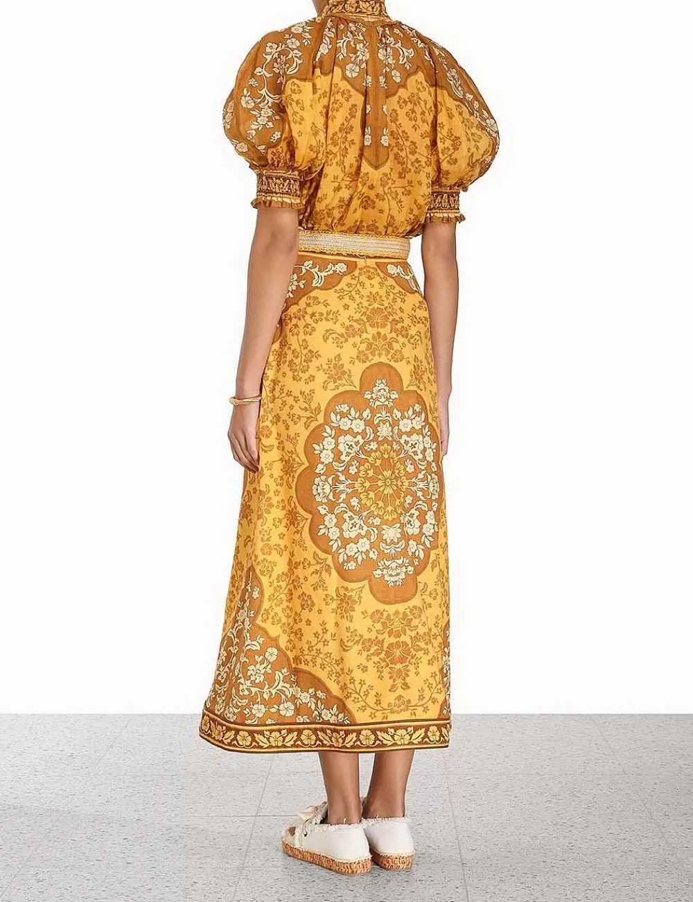 Online ZIMMERMANN Raie Short Sleeve Blouse