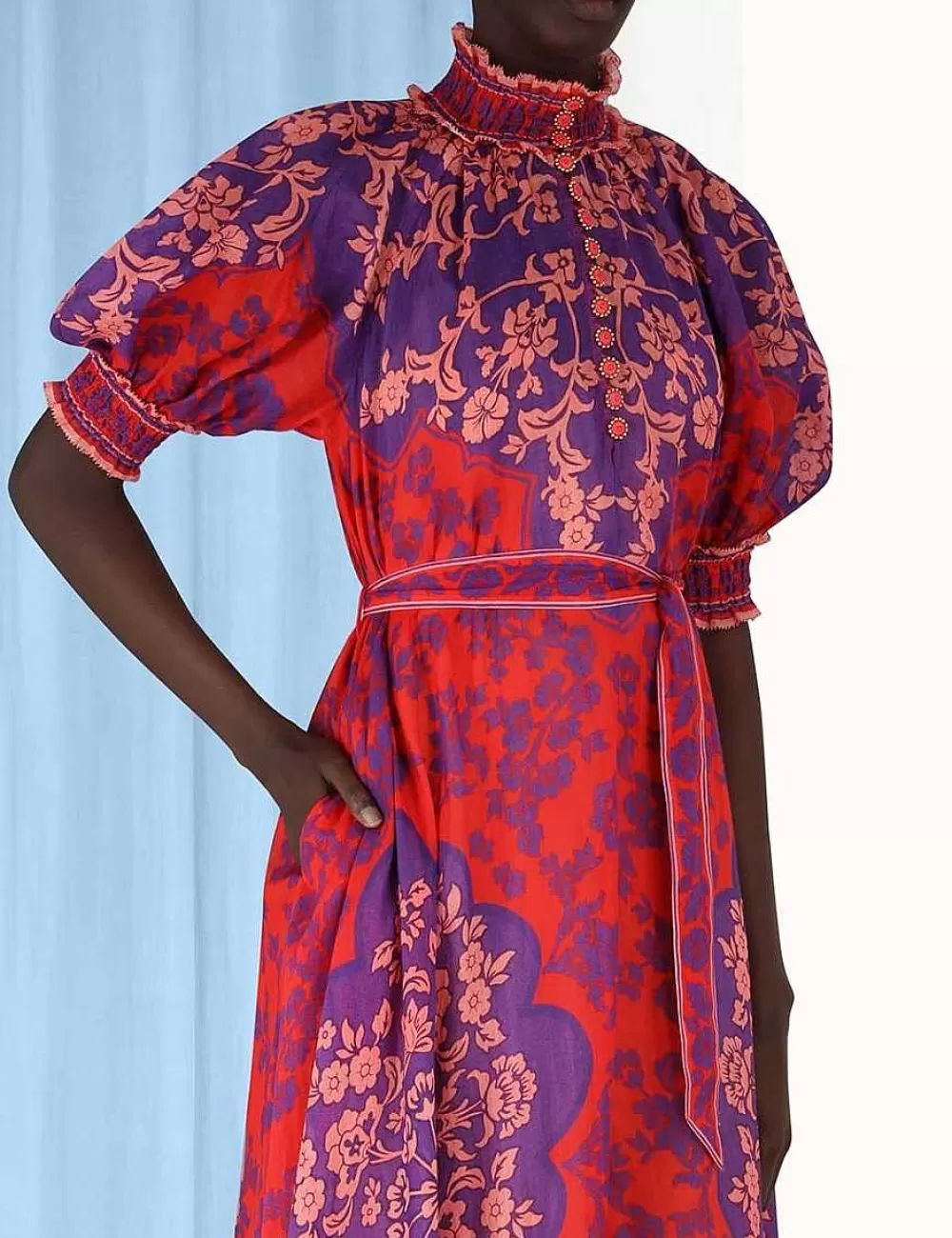 Cheap ZIMMERMANN Raie Swing Maxi Dress