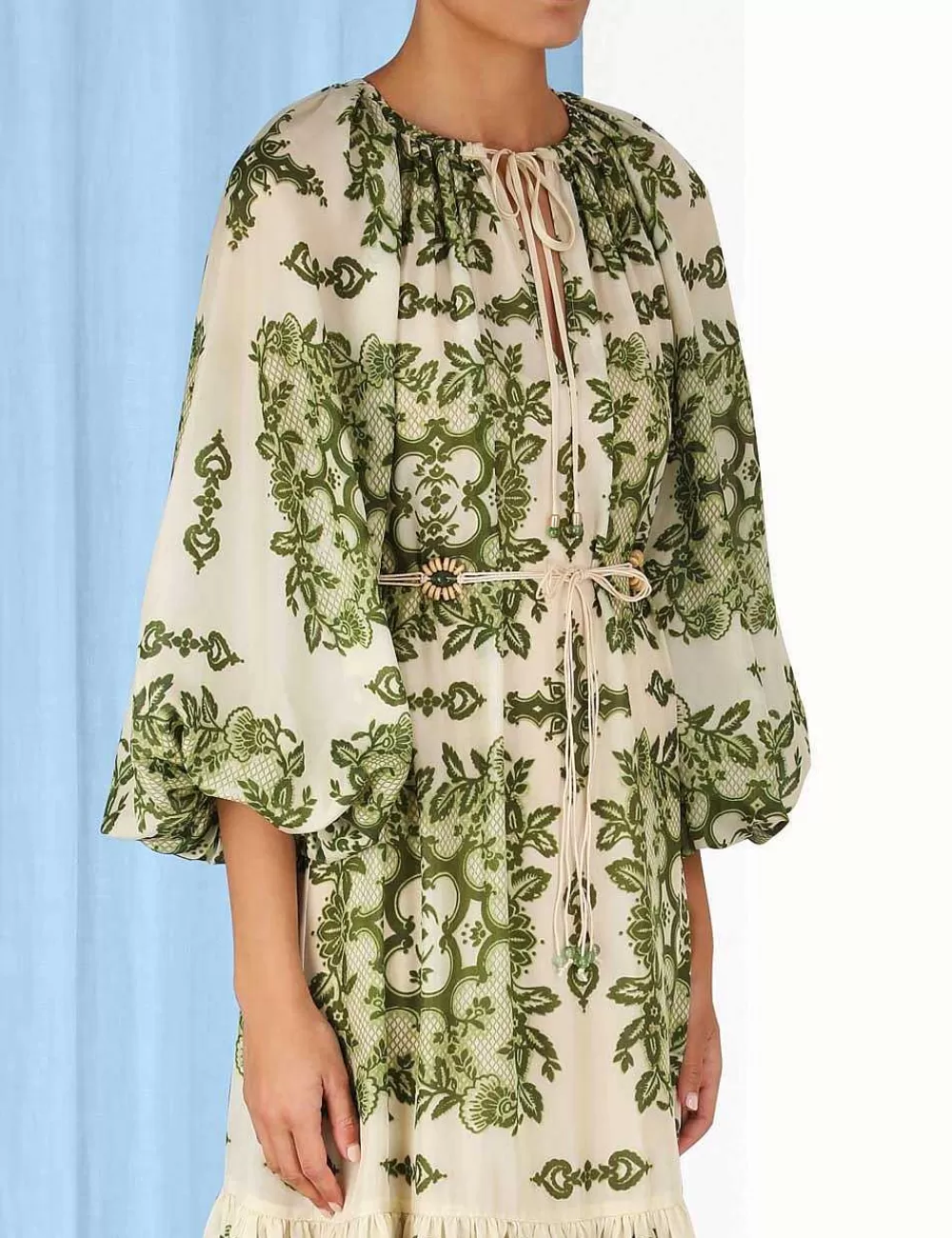 Fashion ZIMMERMANN Raie Tiered Billow Midi Dress