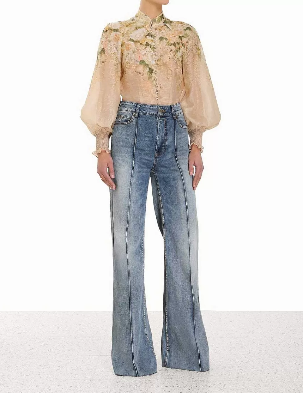 Shop ZIMMERMANN Sensory Buttoned Blouse