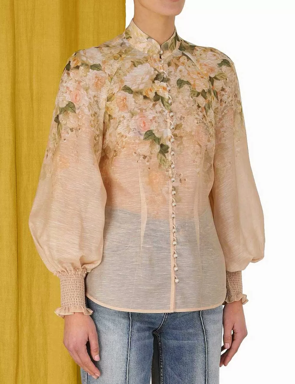 Shop ZIMMERMANN Sensory Buttoned Blouse