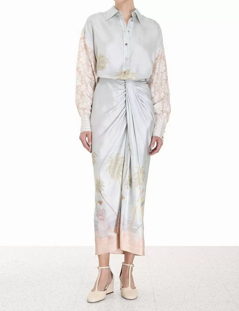 Best ZIMMERMANN Sensory Drape Midi Skirt