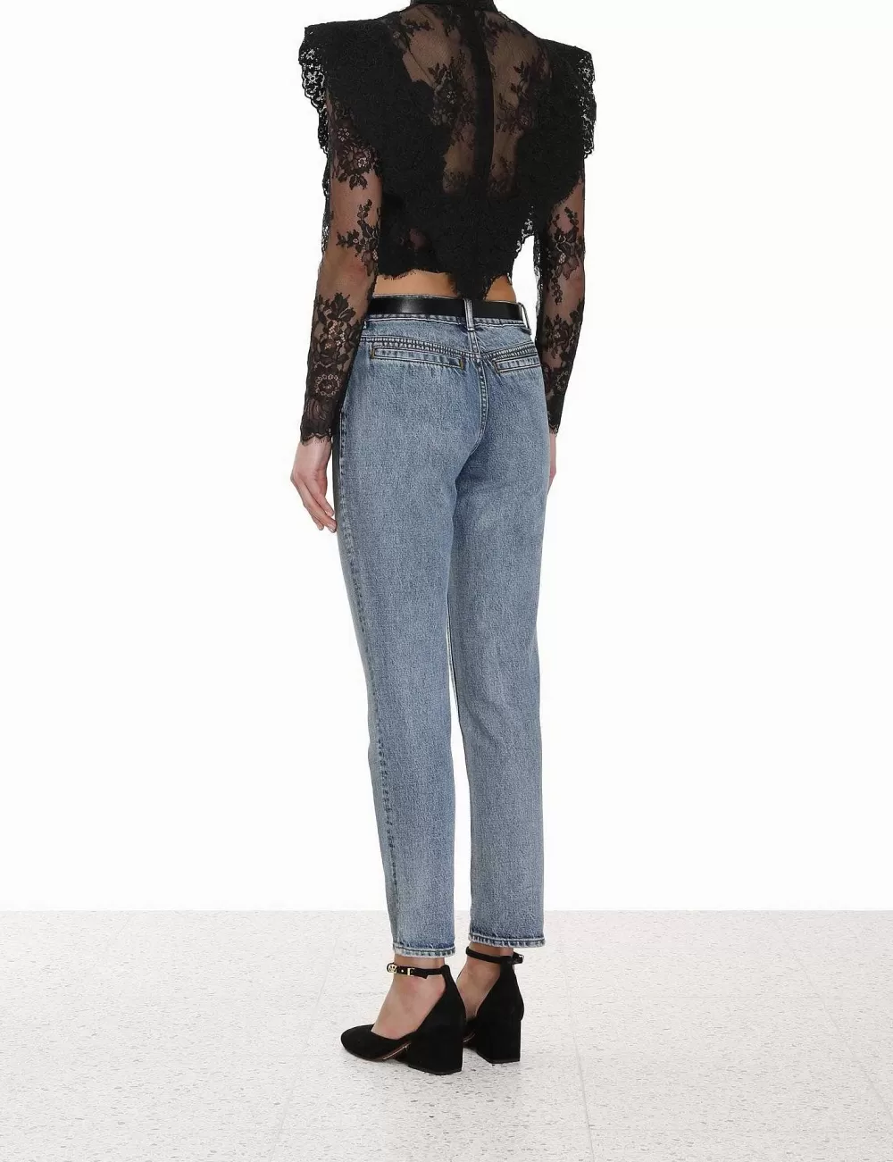 Store ZIMMERMANN Sensory Lace Bodice Top