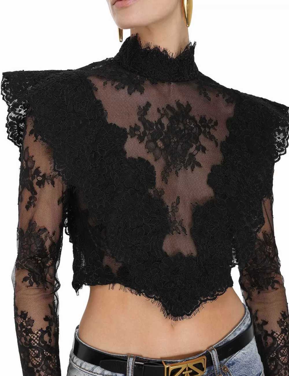 Store ZIMMERMANN Sensory Lace Bodice Top