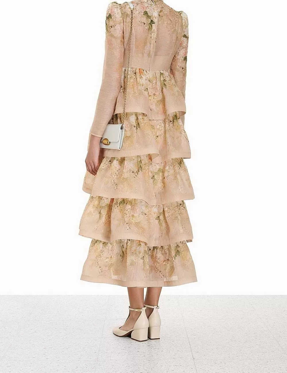 Best ZIMMERMANN Sensory Tiered Midi Dress