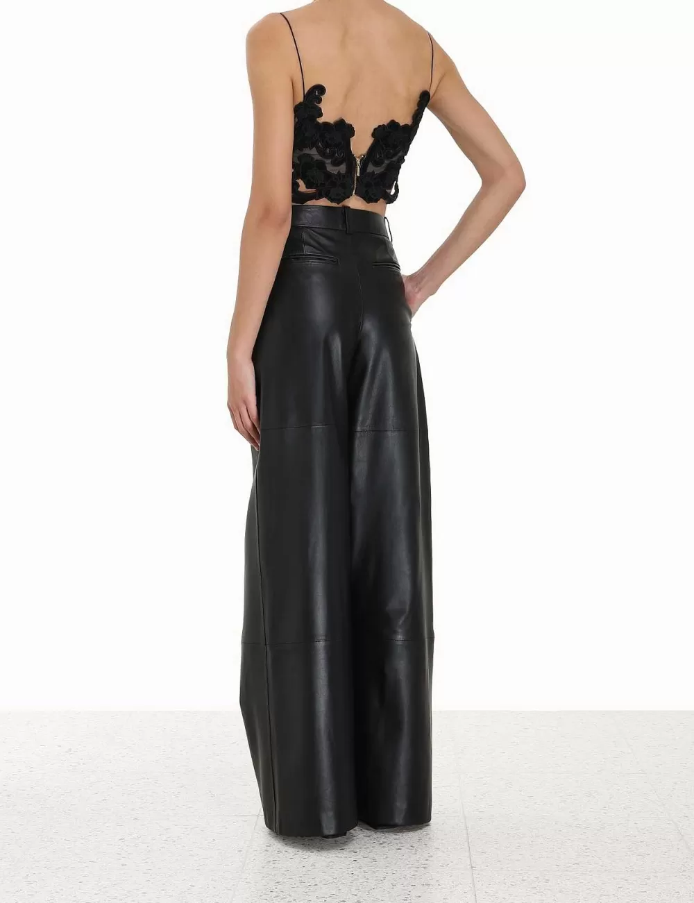 Best Sale ZIMMERMANN Sensory Velvet Lace Bodice