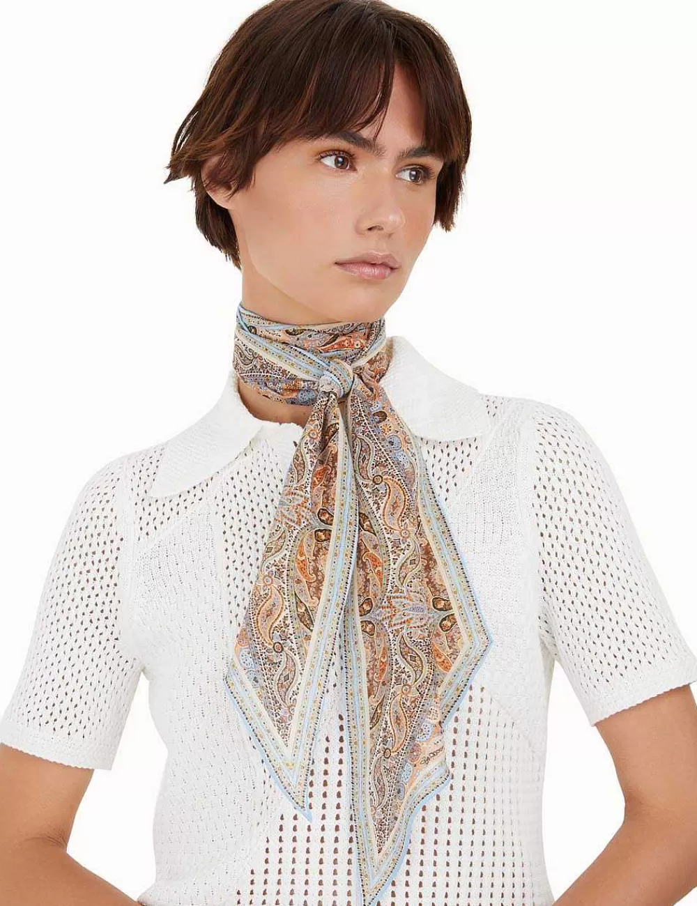Discount ZIMMERMANN Silk Cotton Neck Scarf