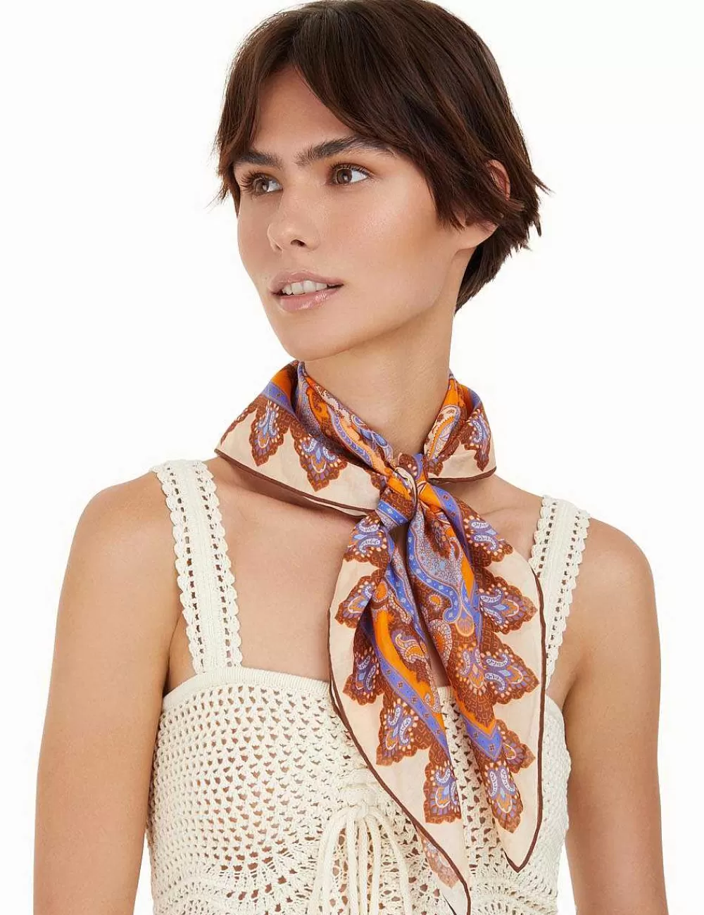 Online ZIMMERMANN Silk Cotton Square Scarf